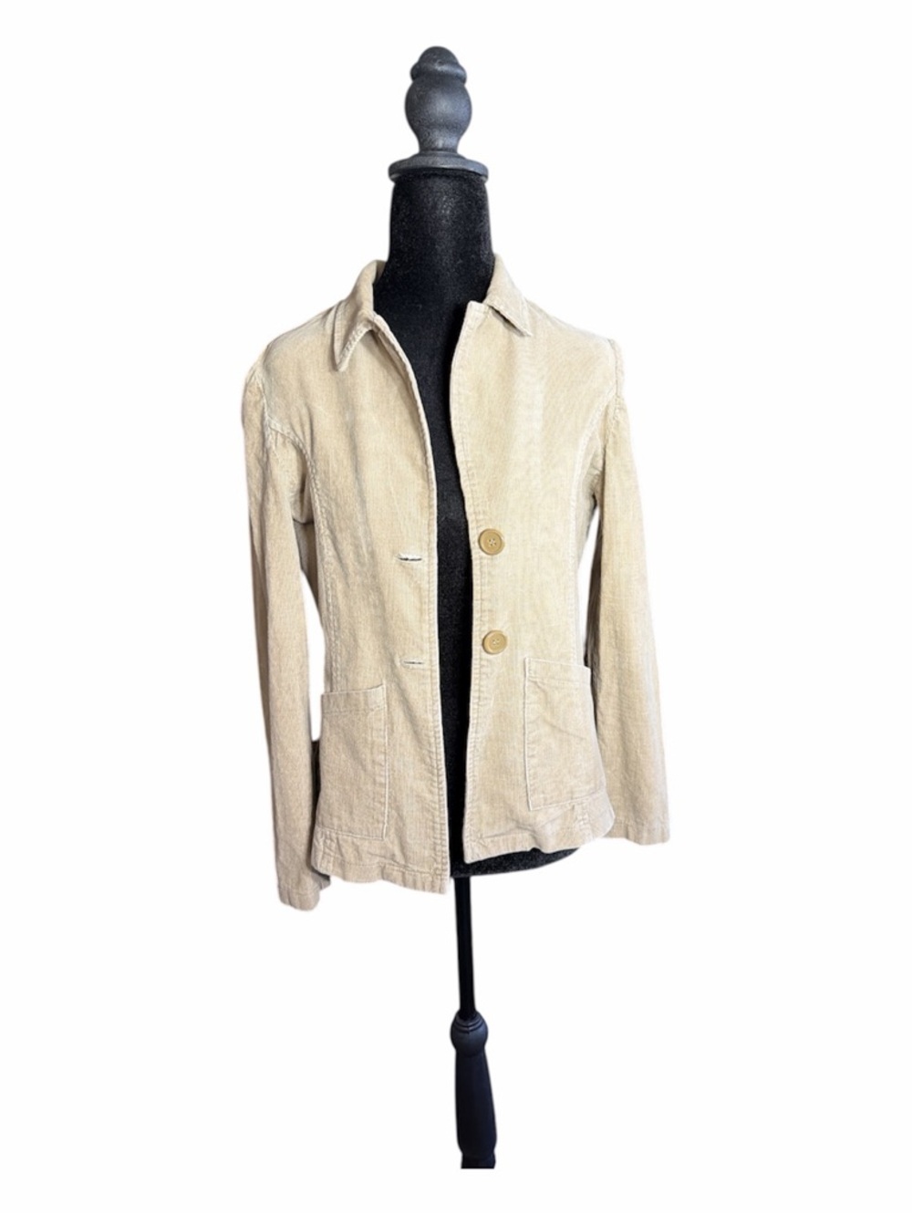 Muse Cream Corduroy Two-Button Blazer size Medium - Picture 2 of 10